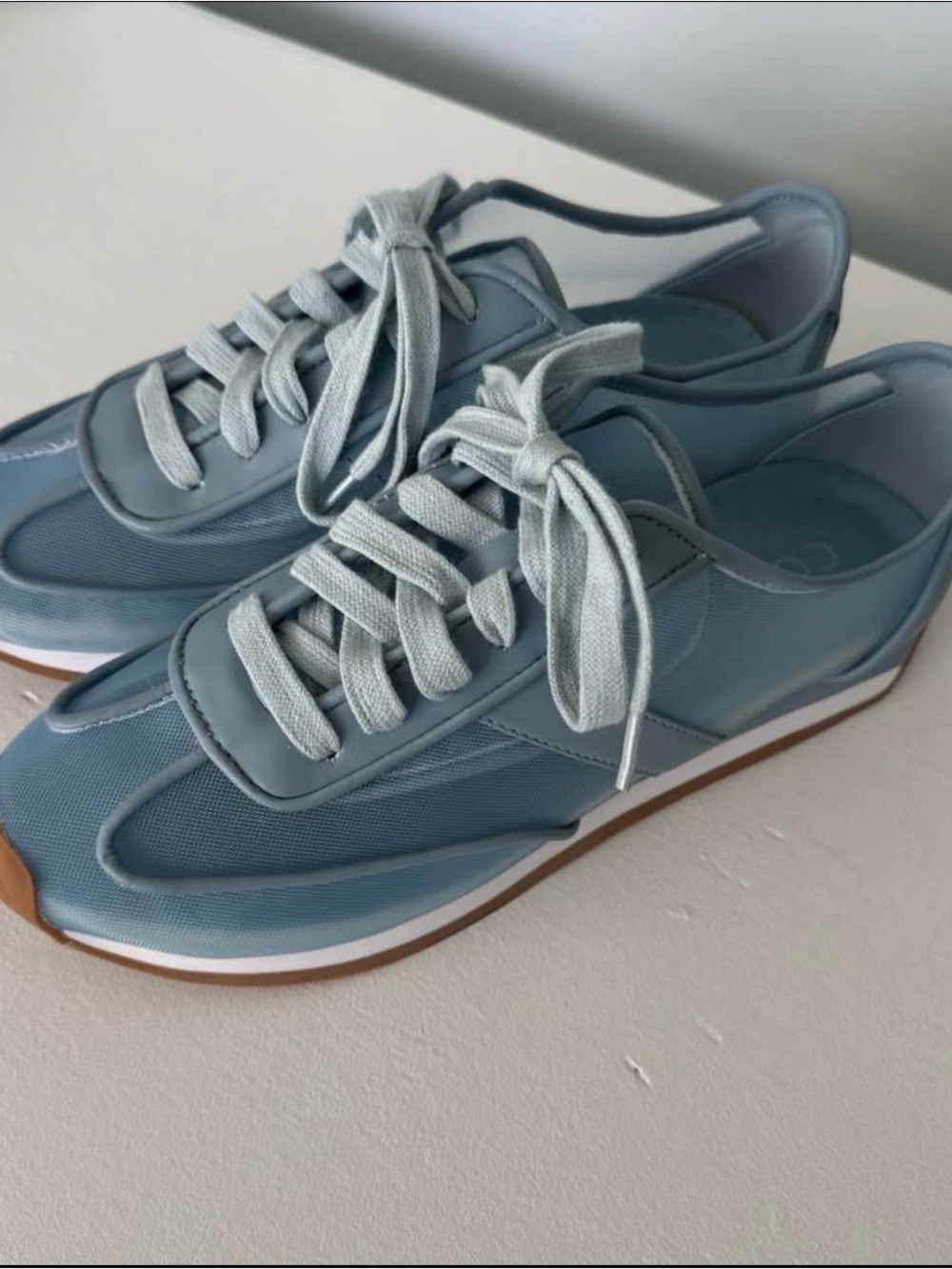 Coconut by Matisse Mesh Sneakers Powder Blue Womens 8M- Only Worn once